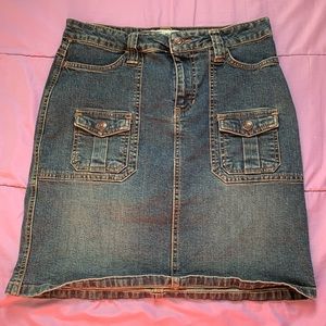 Vintage blue jean skirt